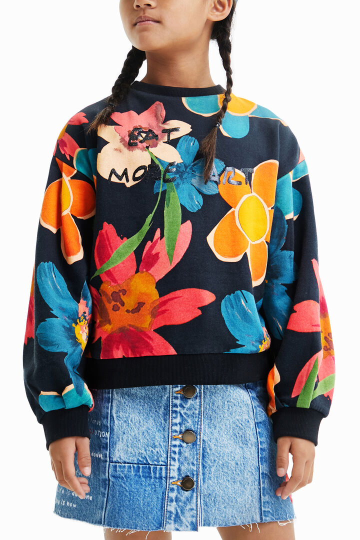 Floral oversize sweatshirt | Desigual