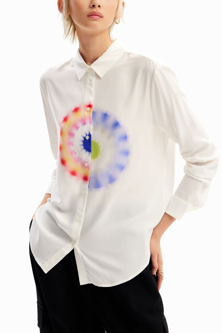 Geometric viscose shirt | Desigual