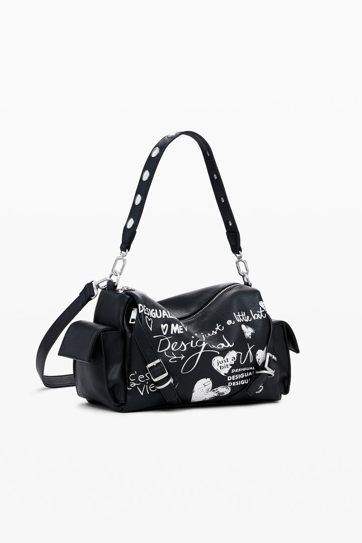 Sac bowling effet cuir lettres moyen | Desigual