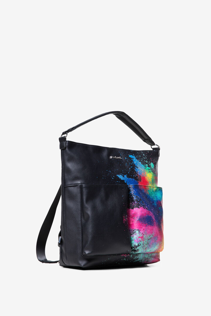 Colour Explosion Black Bag Holi Kobe | Desigual