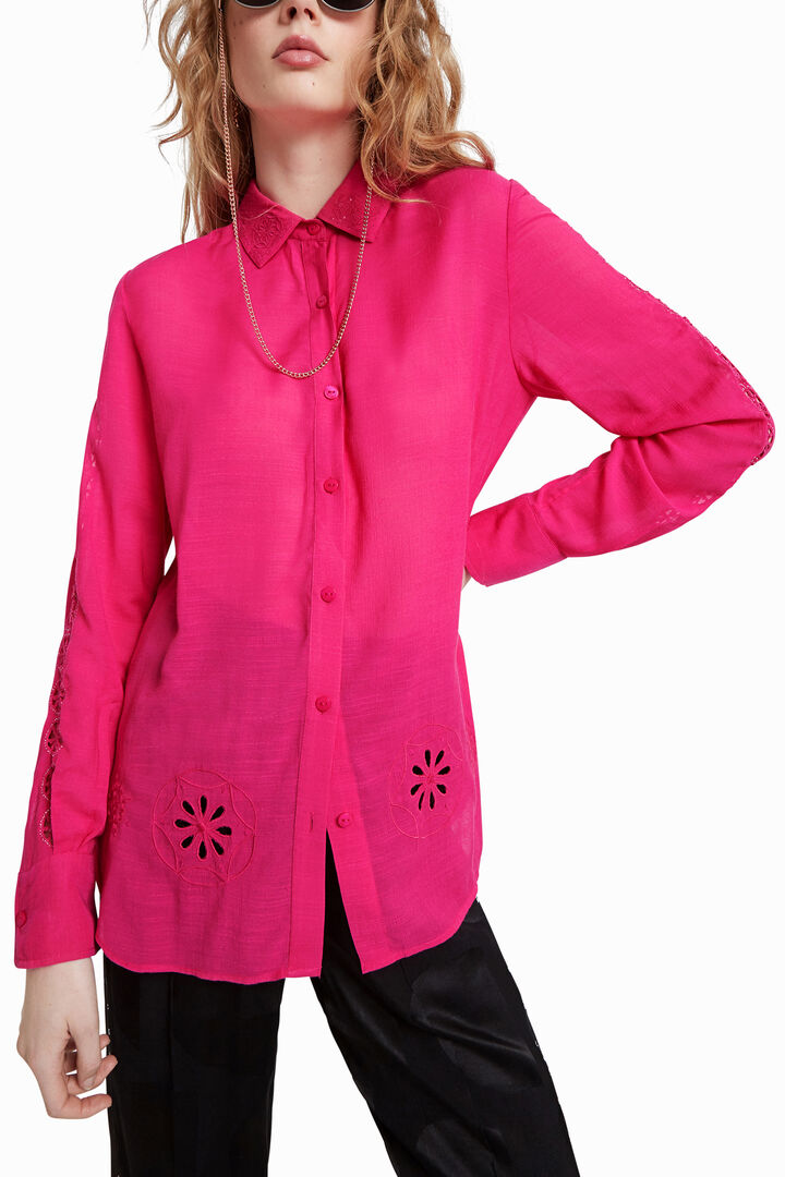 Camisa troquelados y mandalas | Desigual