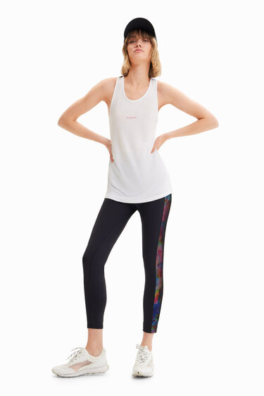 Camiseta tirantes sport flores | Desigual