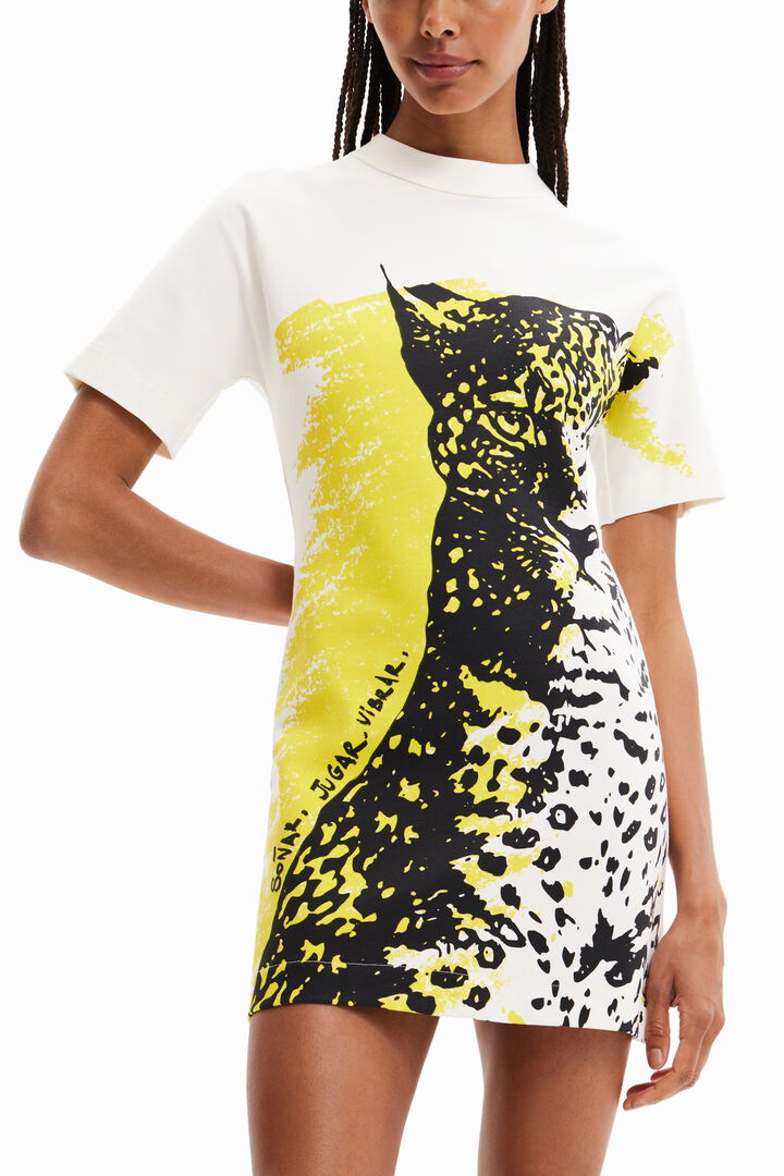 Vestido corto felino | Desigual