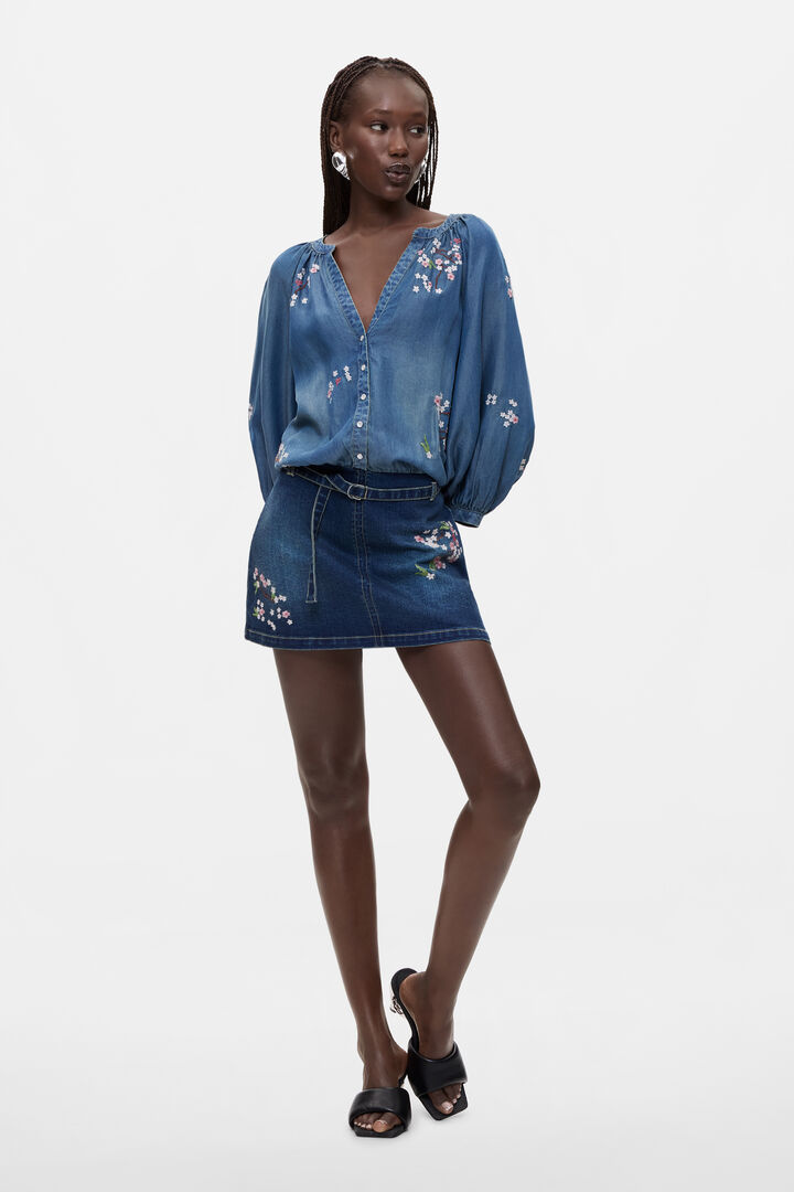 Embroidered Short Dress