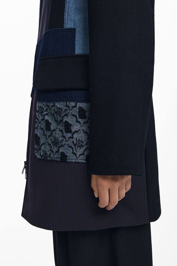 Abrigo recto patchwork | Desigual