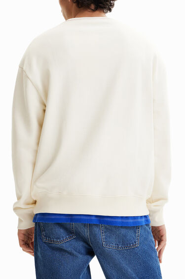 Flocked message sweatshirt | Desigual