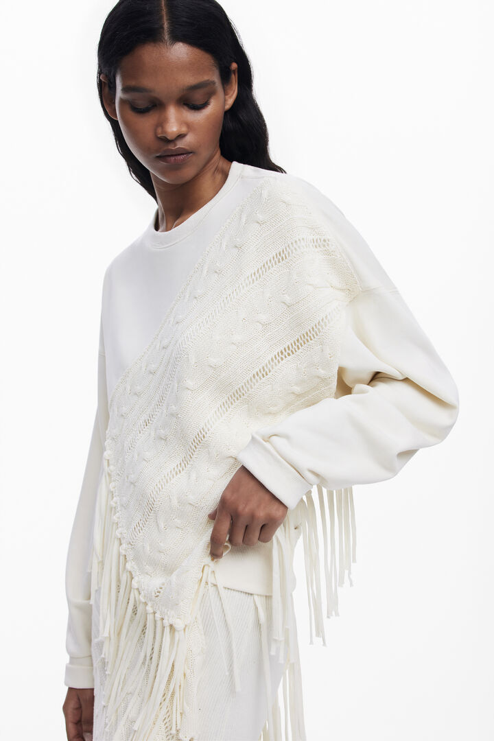 Fringe sweatshirt | Desigual