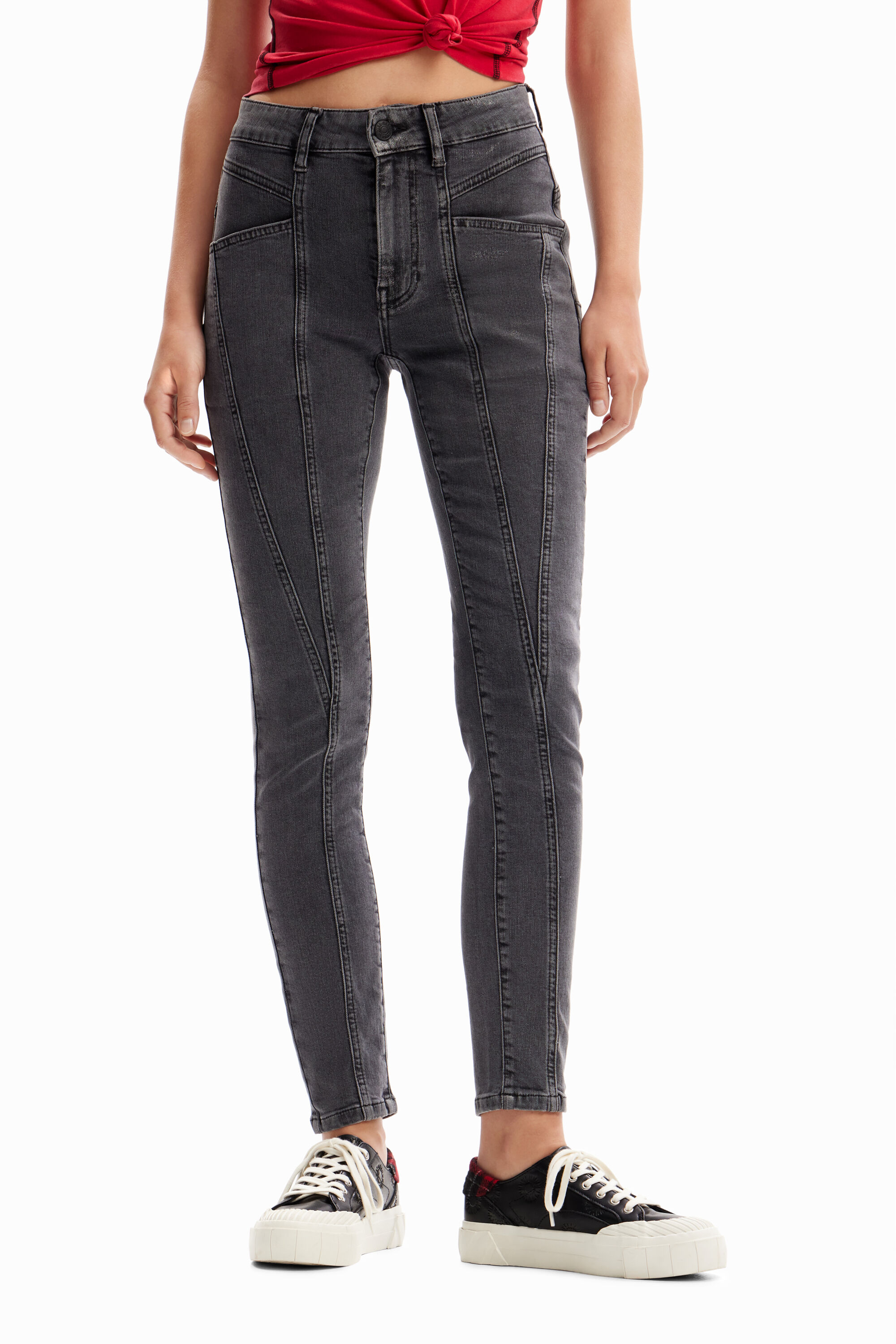 Skinny Jeans Push up BLACK 36  - Onlineshop Desigual