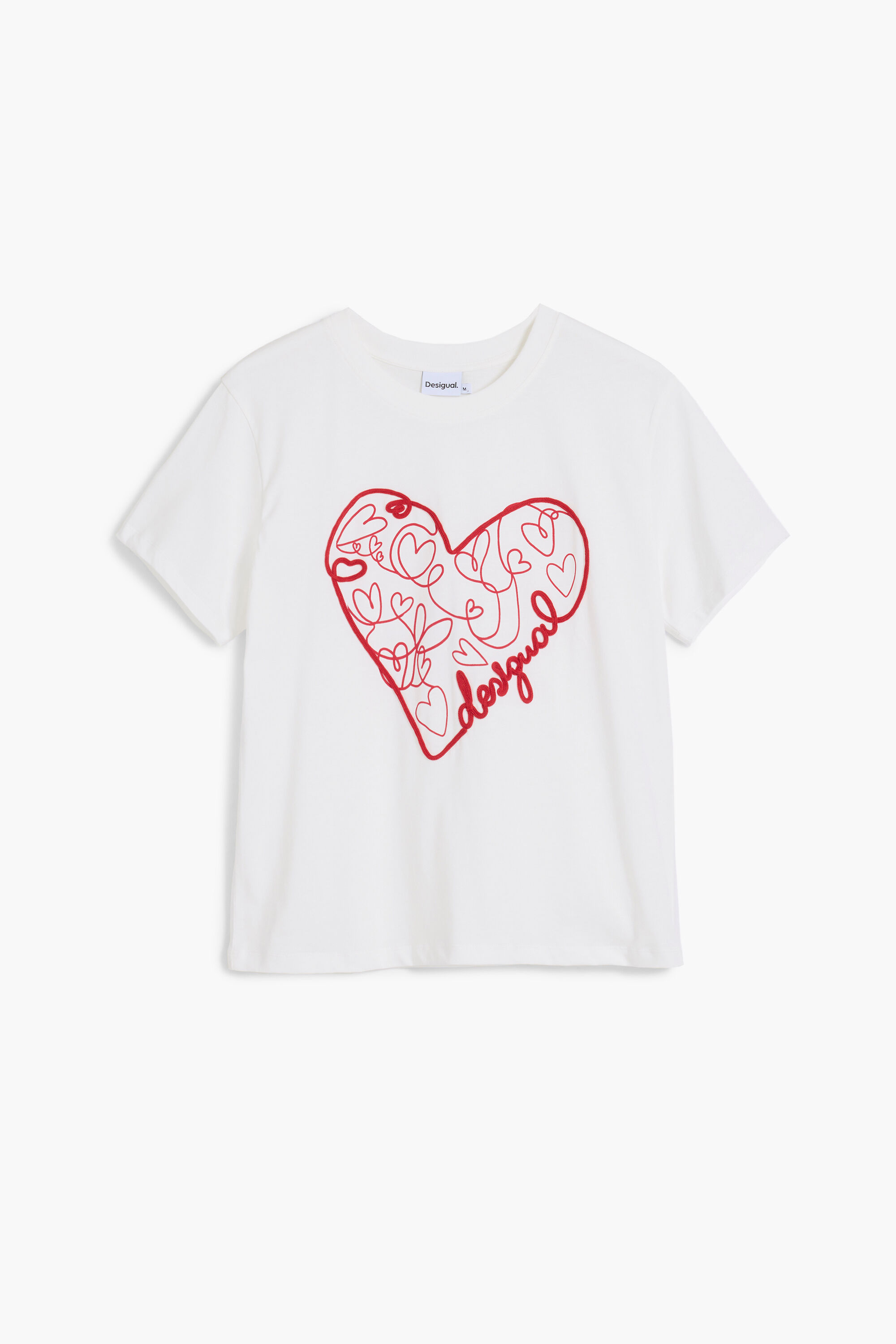 ハートのコード付きTシャツ 女性用 I Desigual.com