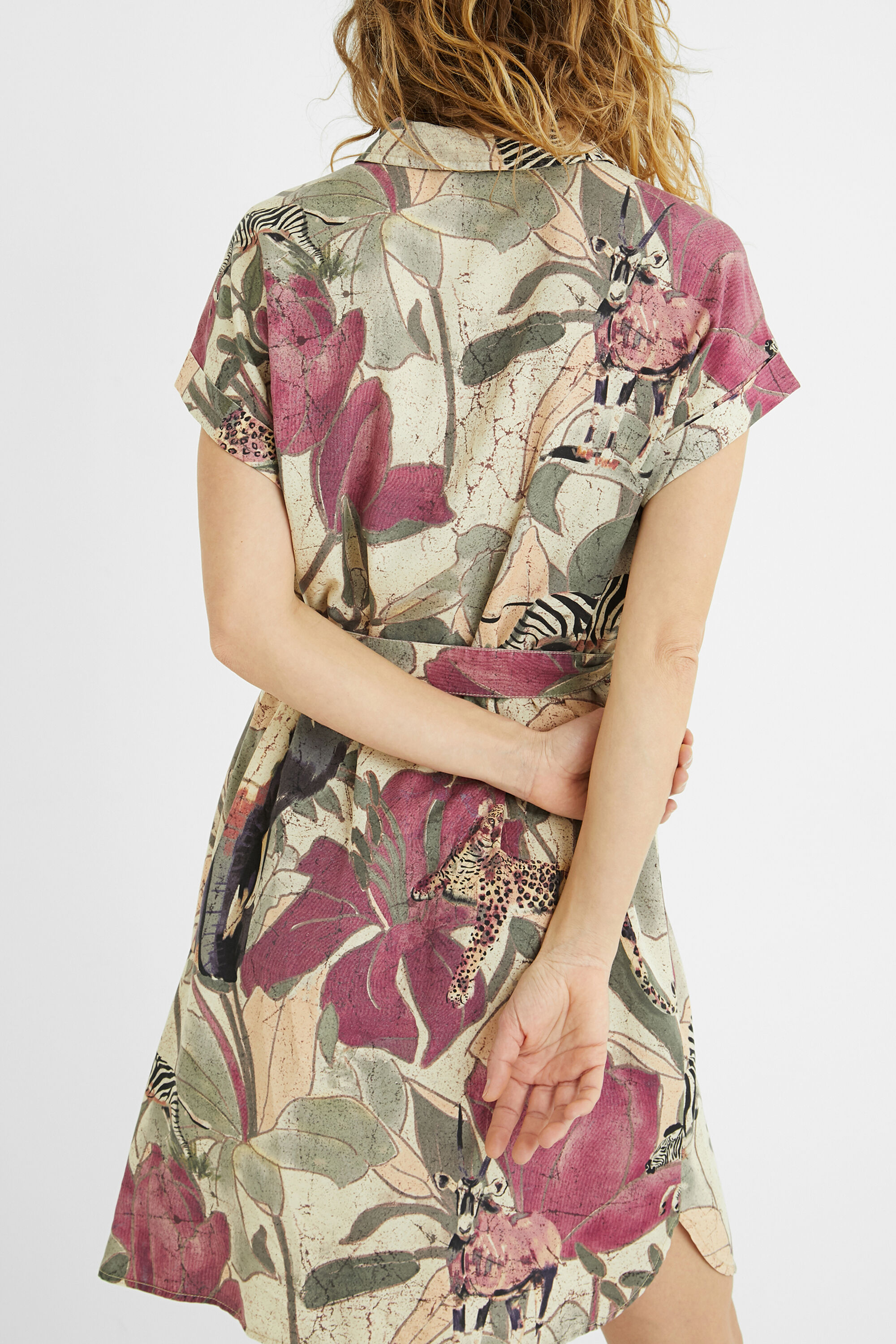 safari shirt dress