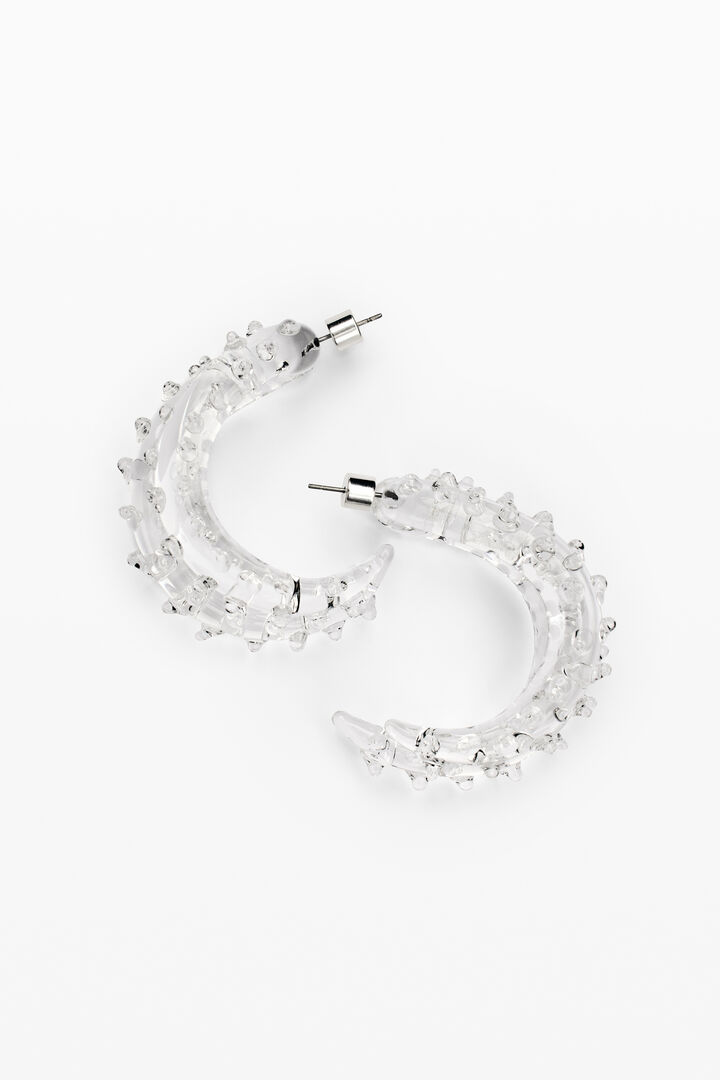 Crystal hoop earrings zalio | Desigual