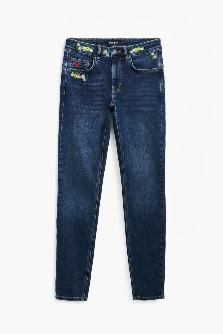 Floral Skinny Jeans | Desigual