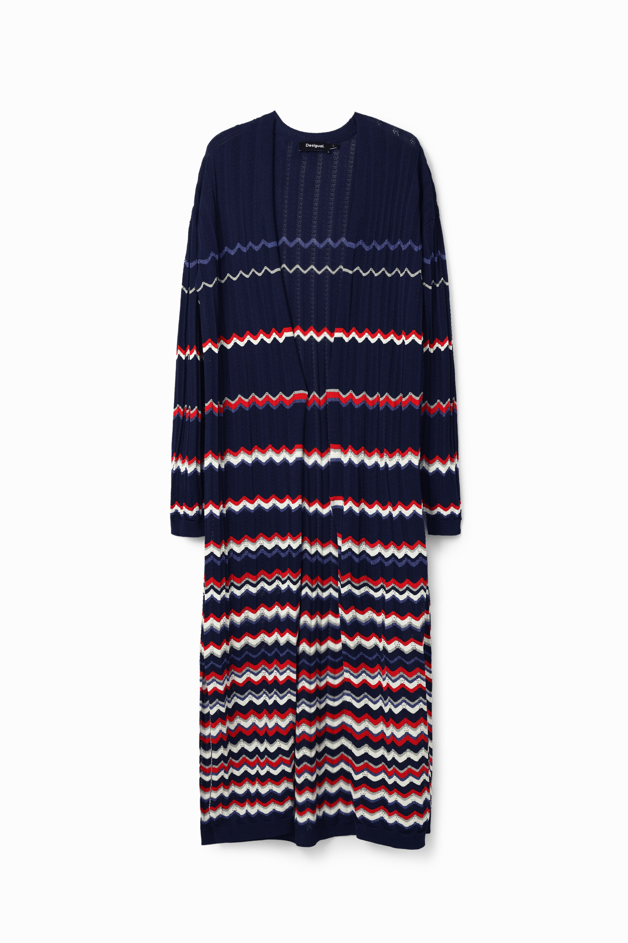 Chaqueta midi ondas de mujer I Desigual