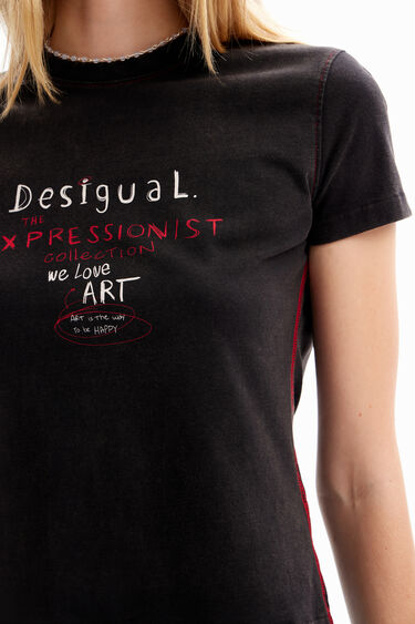 T-shirt ajusté messages | Desigual
