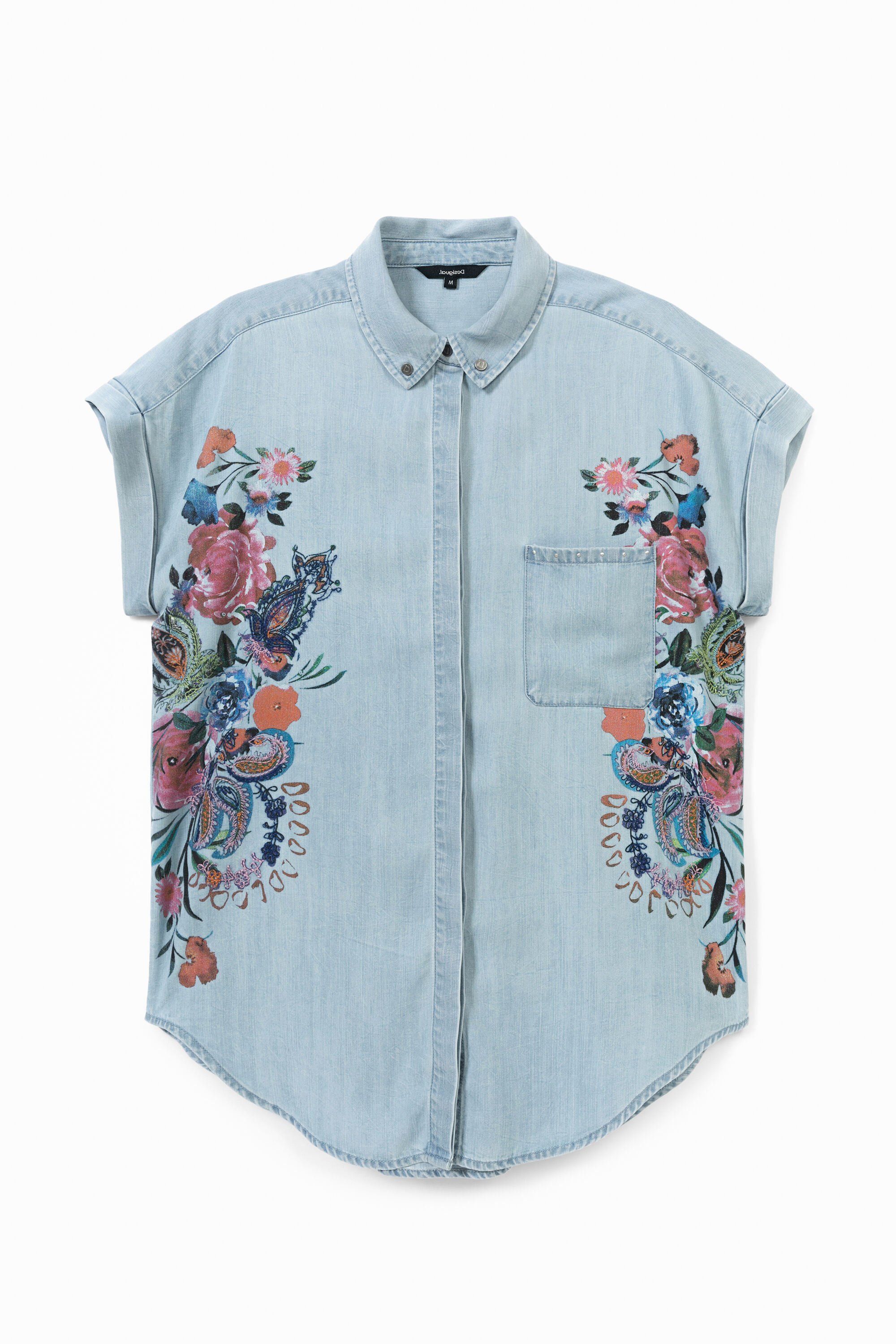 Camisa vaquera desigual mujer clearance