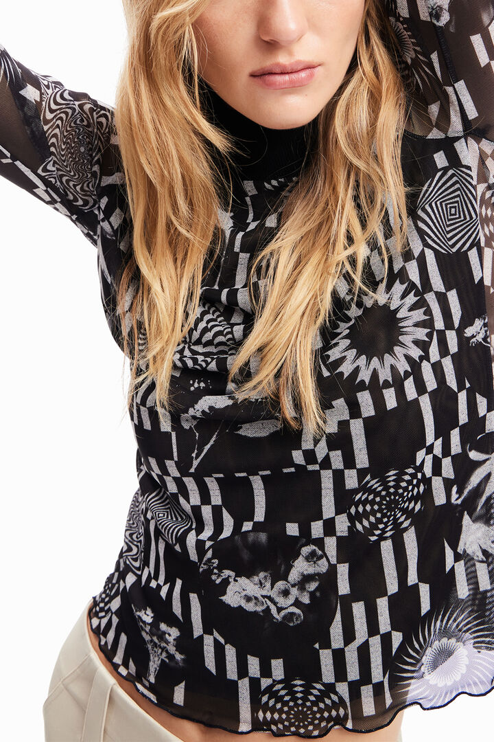 Camiseta slim tul psicodelia | Desigual