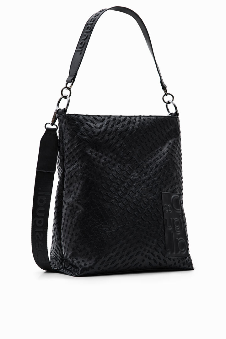 Large geometric bucket bag | Desigual