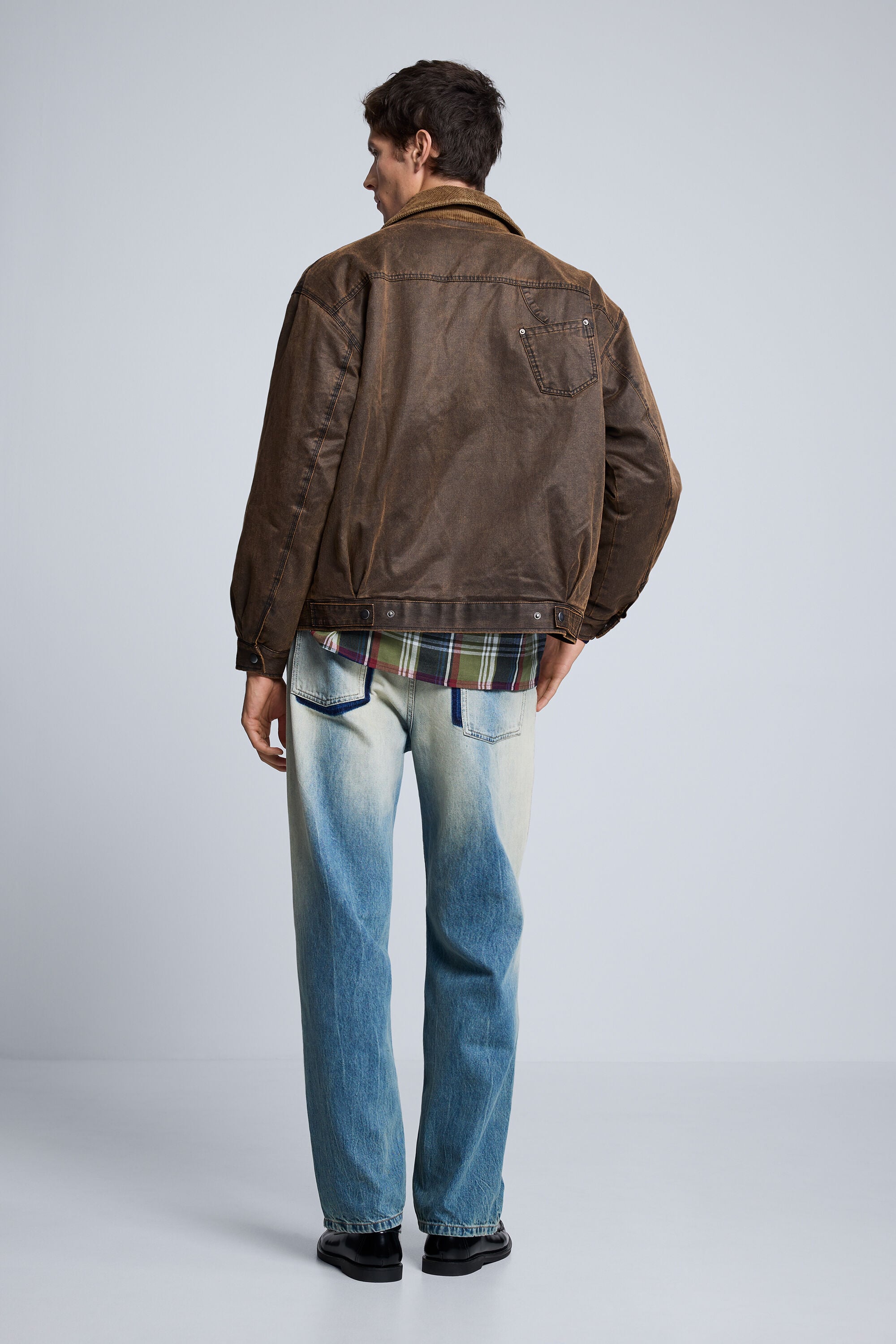 レザー風キルティングジャケット ブラウン メンズ I Desigual.com