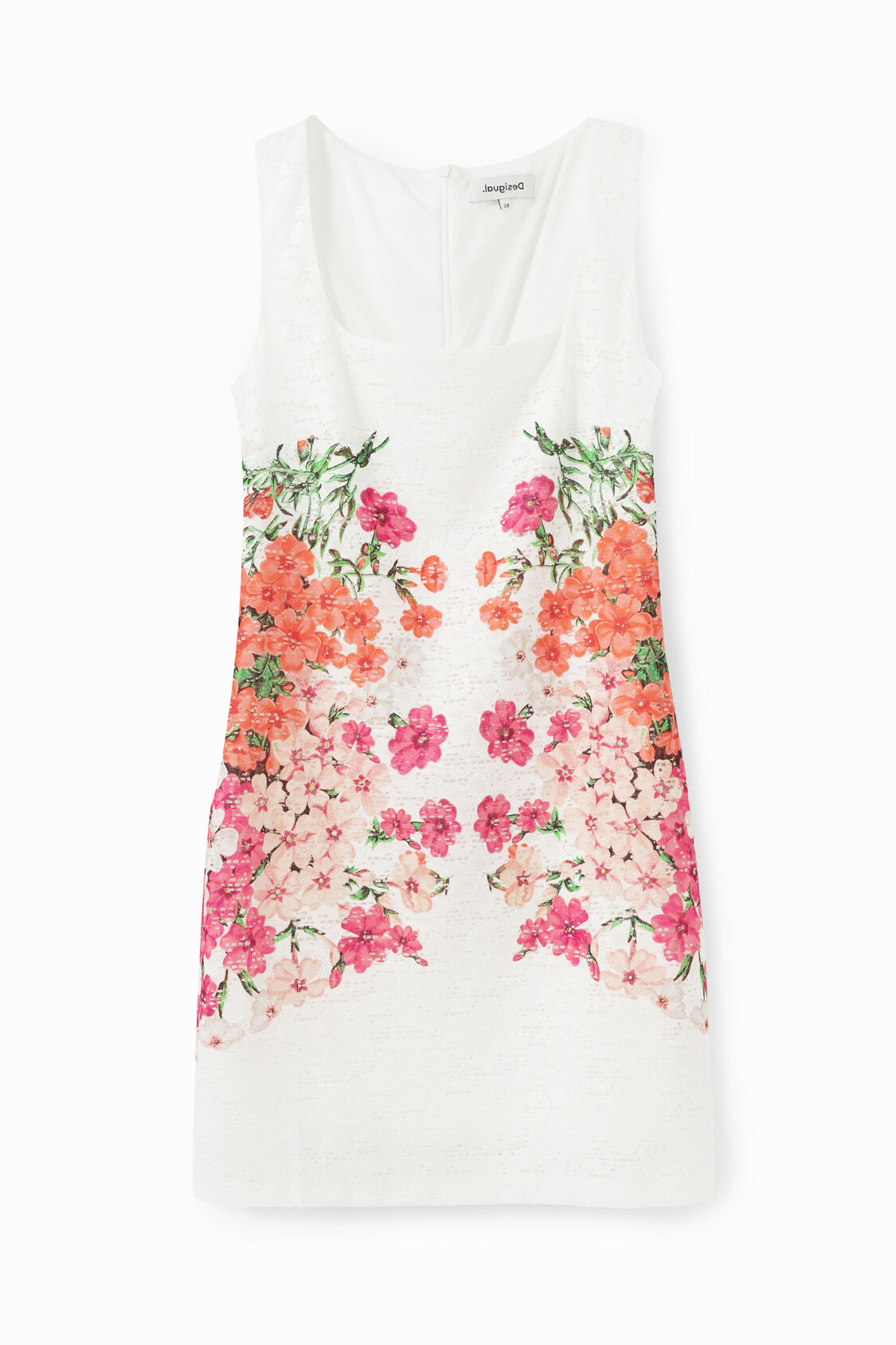 Kurzes Kleid Spitze Blumen Desigual Com