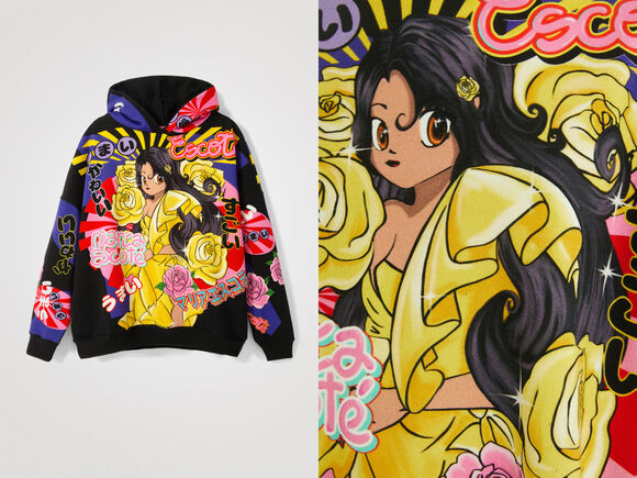 Dessuadora oversize japonesa