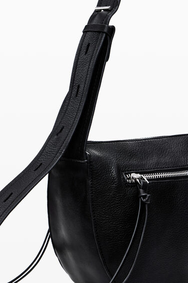 Bolso mediano piel cremalleras | Desigual