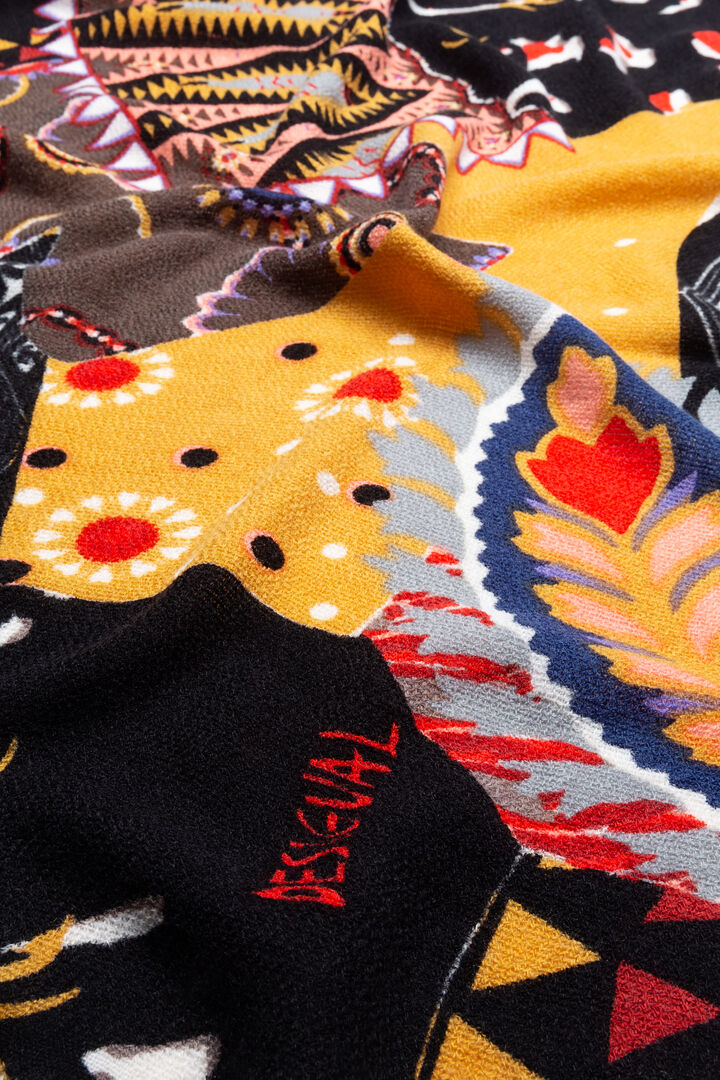 Écharpe rectangulaire arty | Desigual