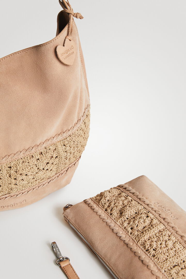 XL leather sling bag | Desigual