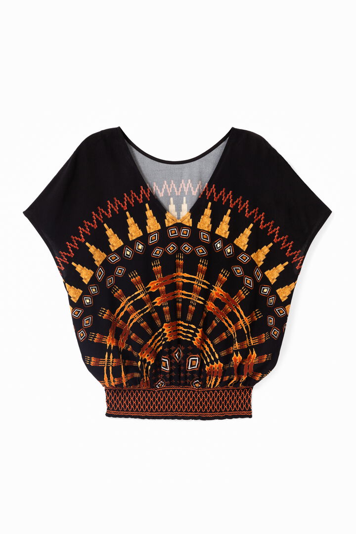 Blusa étnica manga murciélago | Desigual