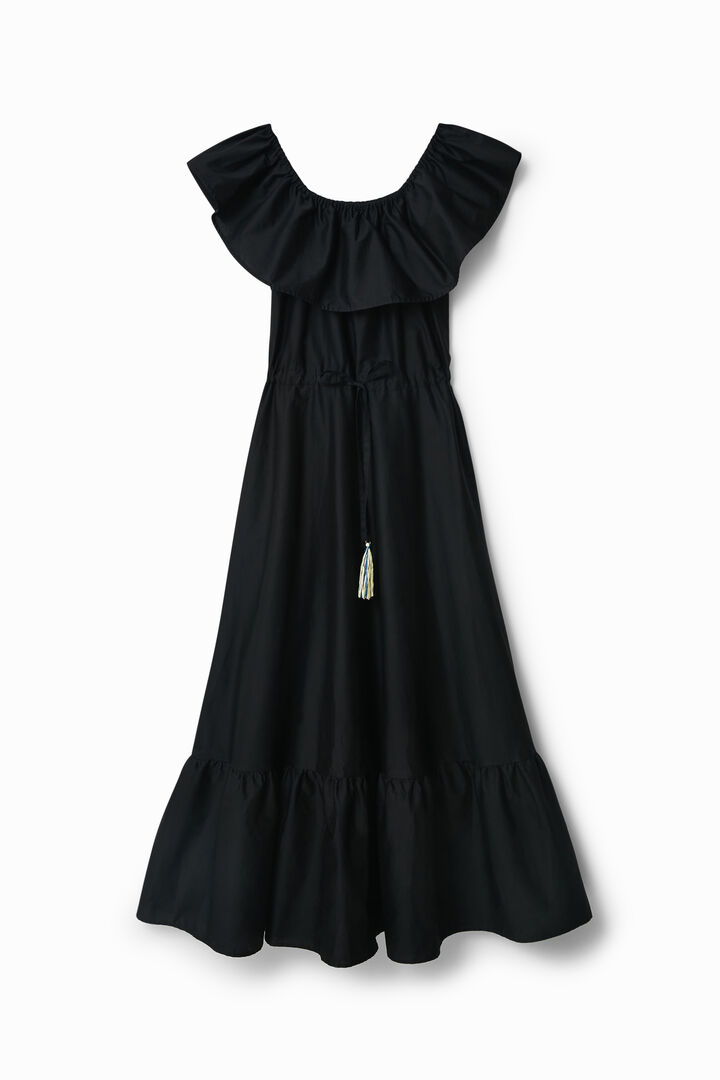 Stella Jean ruffled midi dress | Desigual