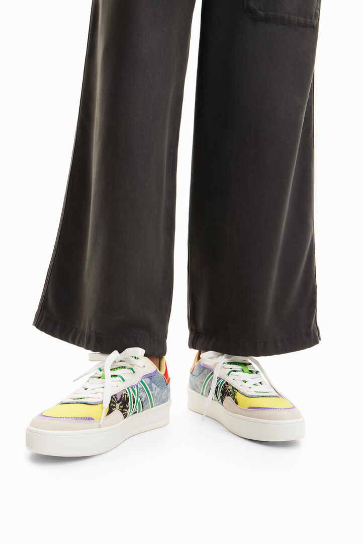 Patchwork platform sneakers | Desigual