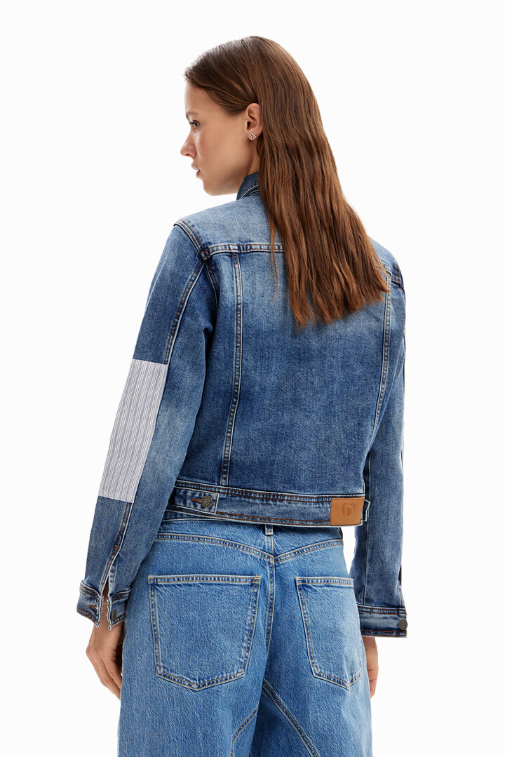Patchwork Mickey Mouse denim jacket | Desigual