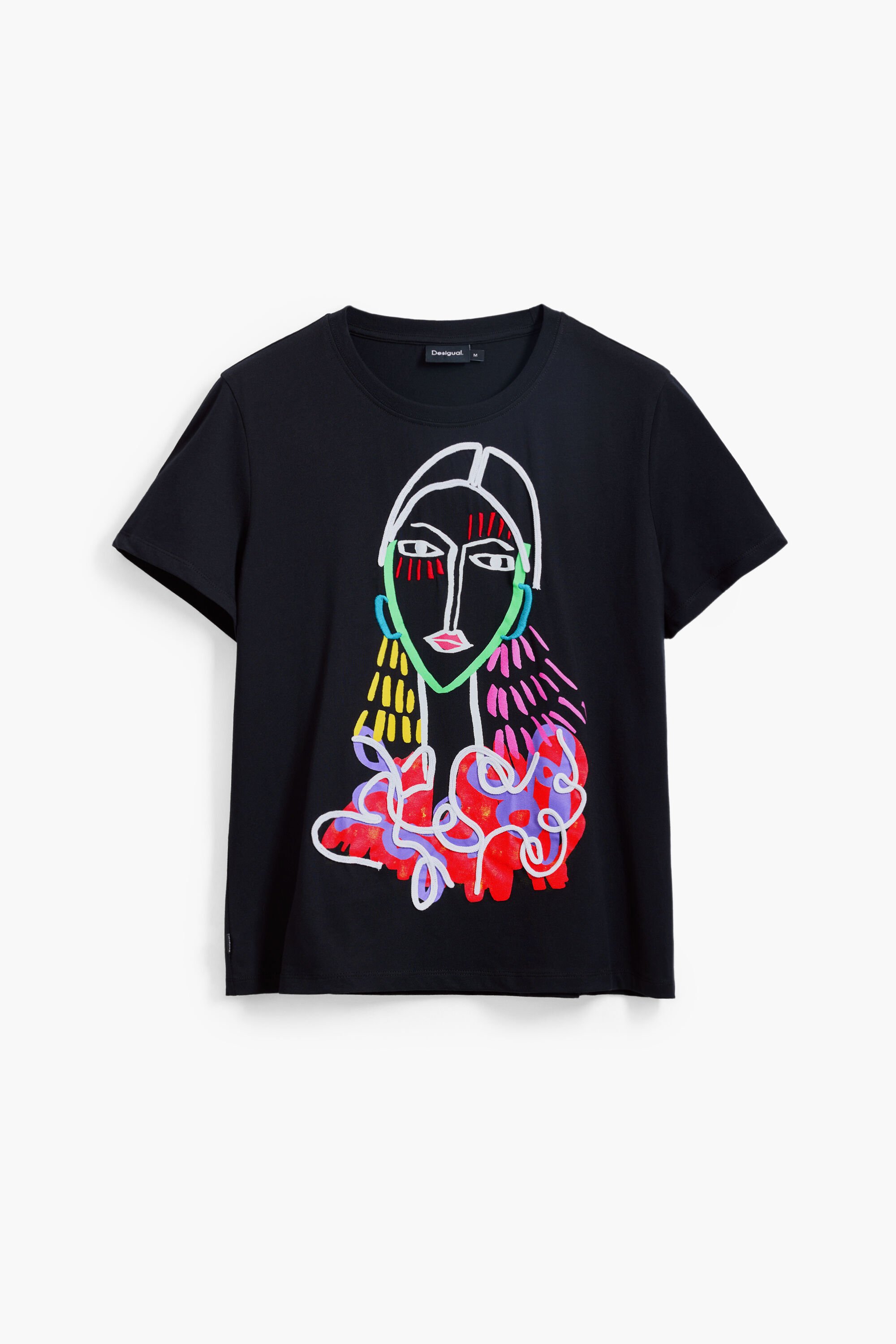 Short-sleeve T-shirt with letters Women's I Desigual.com