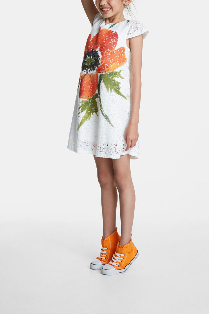 Vestito pizzo e fiore | Desigual