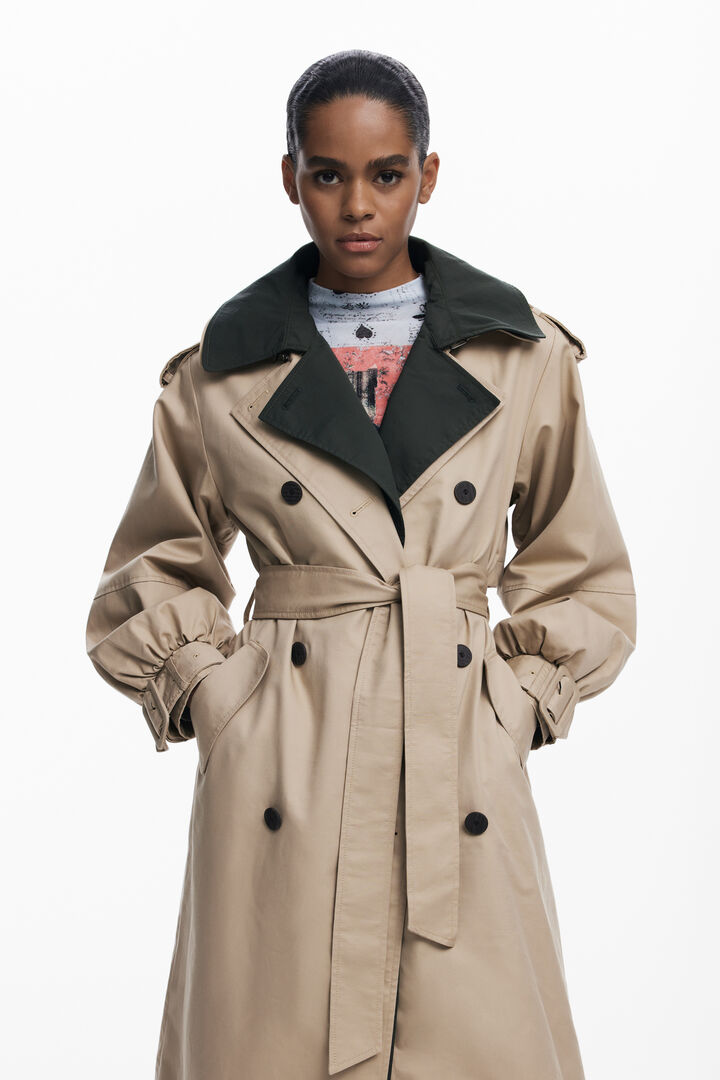 Double-lapel trench coat | Desigual