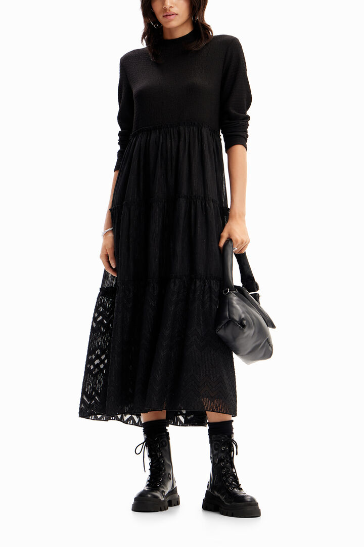 Combination midi dress | Desigual