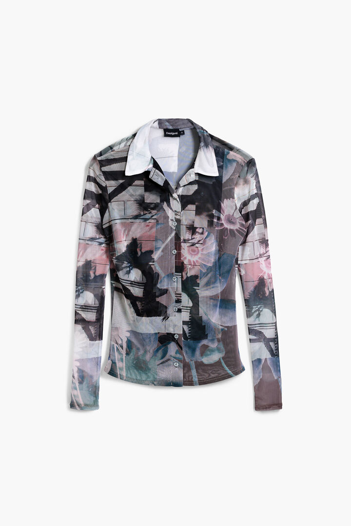 Buttoned tulle T-shirt | Desigual