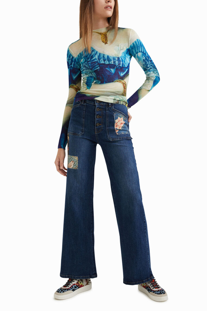 Arty long sleeve T-shirt | Desigual