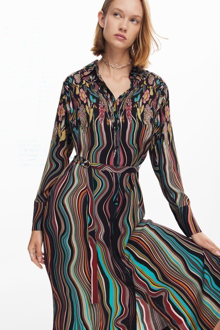 Vestido midi camisero | Desigual