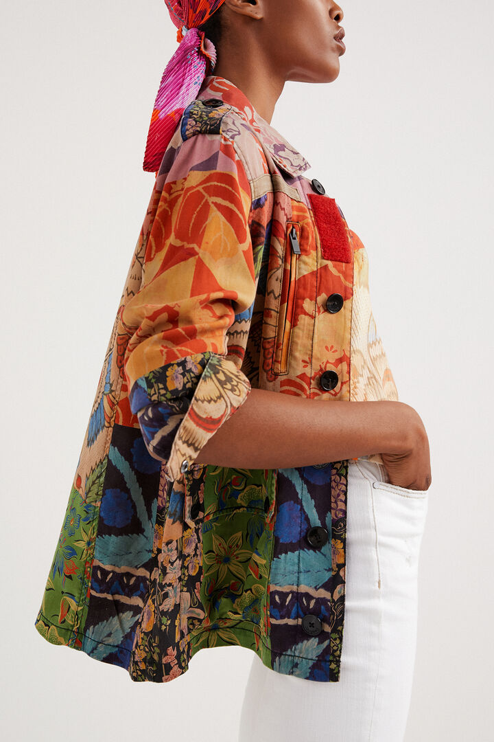 Tropische Jacke mit Patch M. Christian Lacroix | Desigual