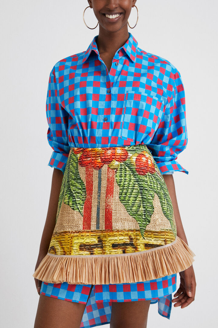 Stella Jean short skirt | Desigual