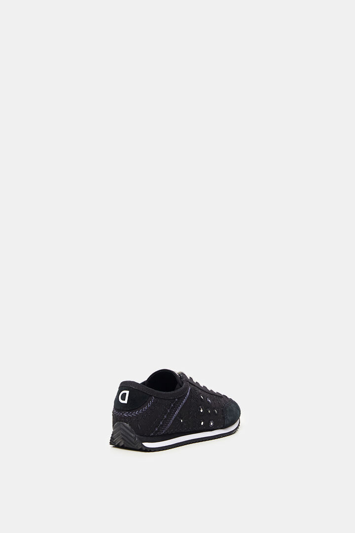 Zapatillas de piel bordadas | Desigual