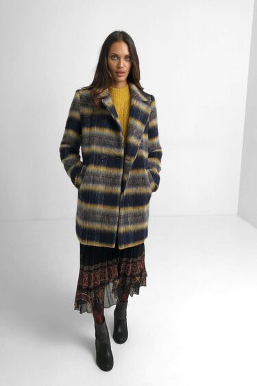 Manteau laine droit | Desigual
