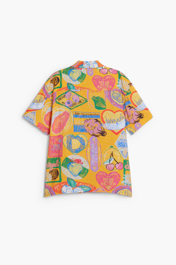Short-sleeve shirt with stamps | Desigual