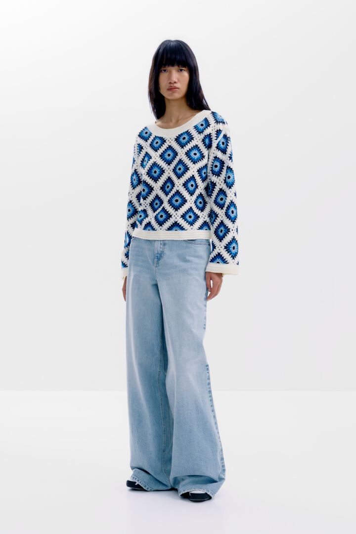 Multicolor crochet sweater | Desigual