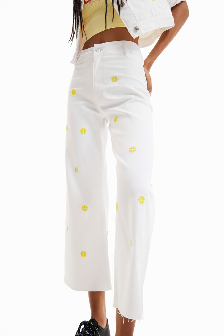 Jeans culotte cropped margherita | Desigual