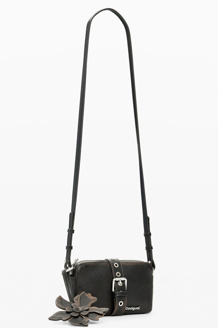 Bag with flower appliqués | Desigual