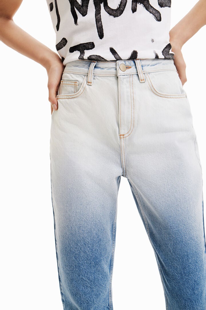 Texans straight cropped degradé | Desigual