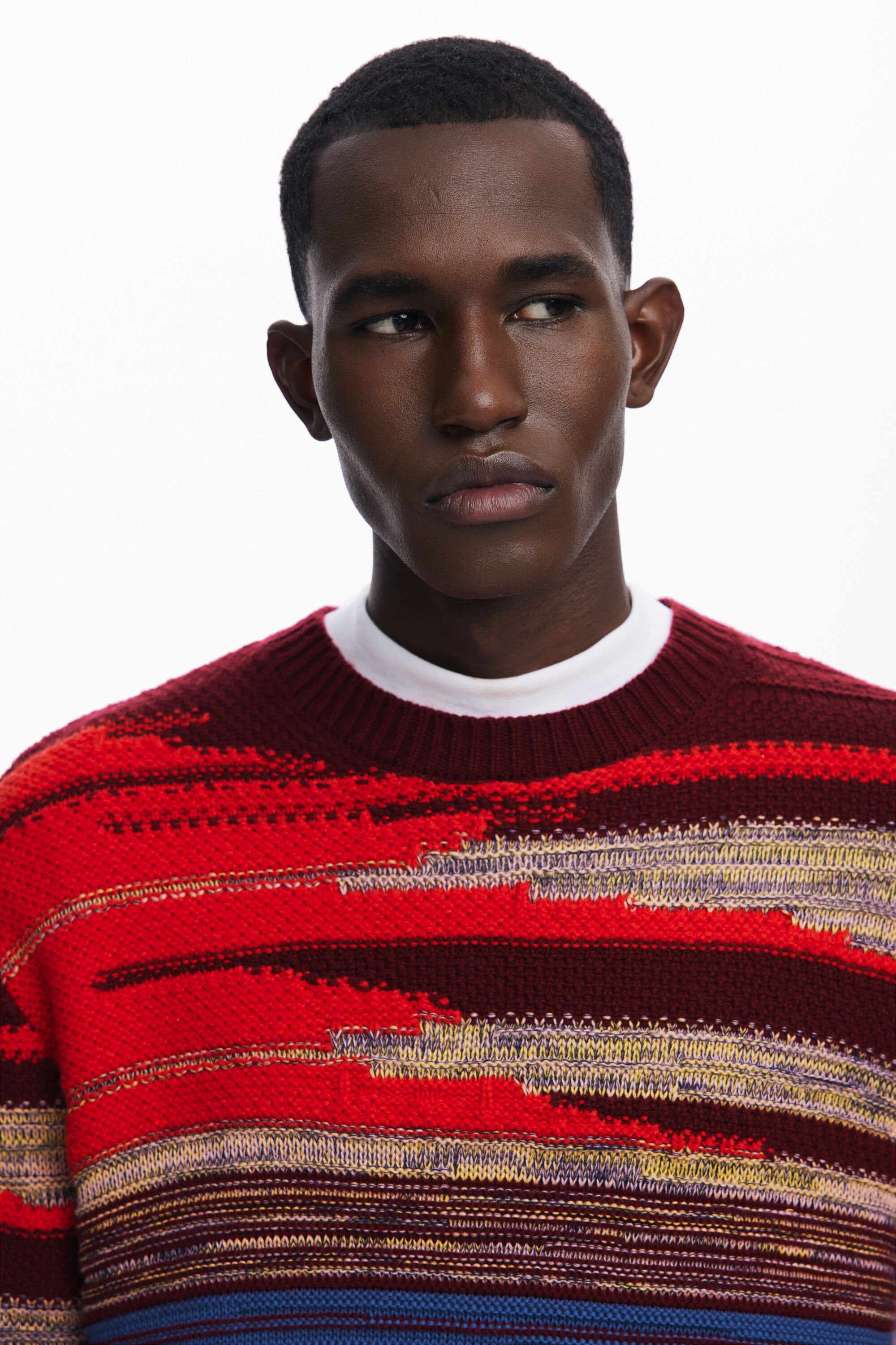 Thick striped sweater best sale
