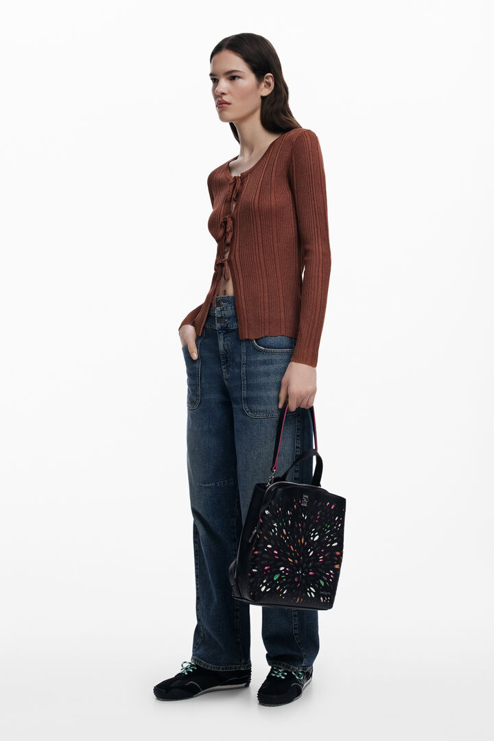 Mini perforated backpack | Desigual