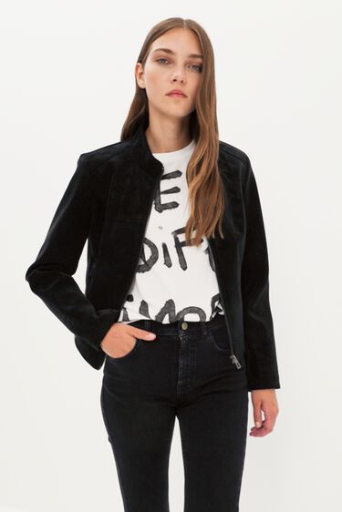 Suede-effect jacket | Desigual